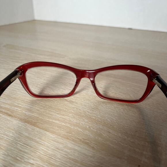 Prada VPR16N CAF-1O1 Eyeglasses Red Frames 53-18-135 Italy - Picture 5 of 8